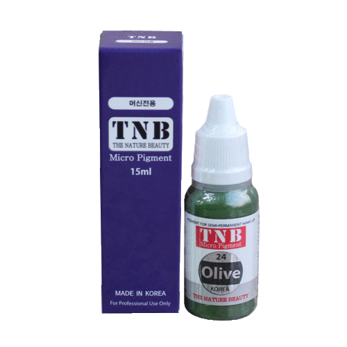 TNB 반영구색소 24.Olive 올리브 수정용 색보정용 머신전용 15ml